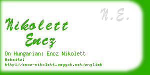 nikolett encz business card